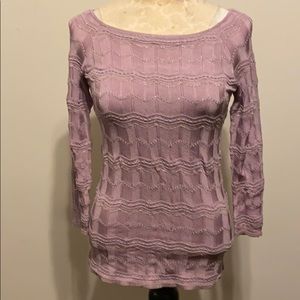 Sweater 3/4 Slit Sleeve Stitchy PO